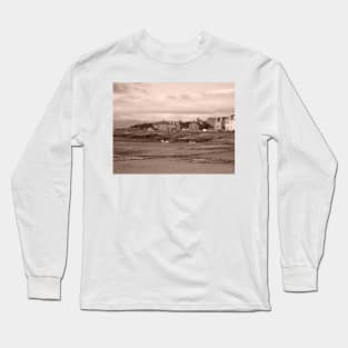 Shoreline with Horses, Millport in Scotland. West coast, off Isle of Cumbrae Long Sleeve T-Shirt